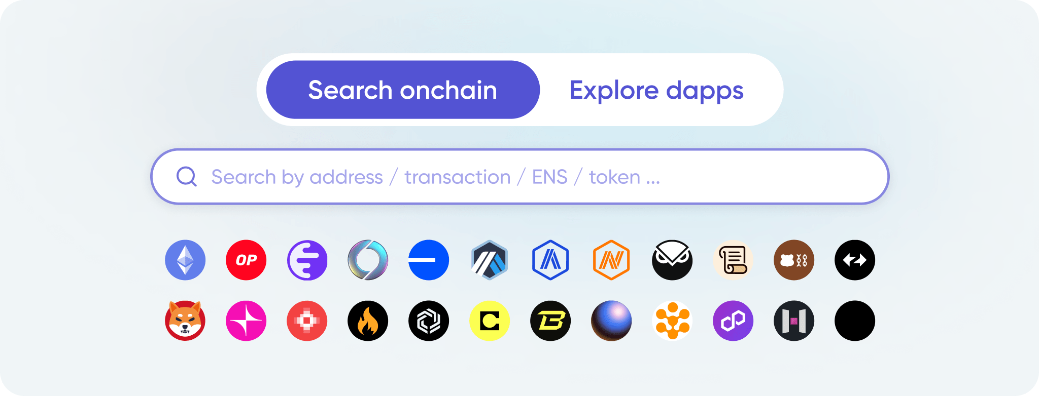 the starting point for your onchain journey multichain evm networks search all block explorers