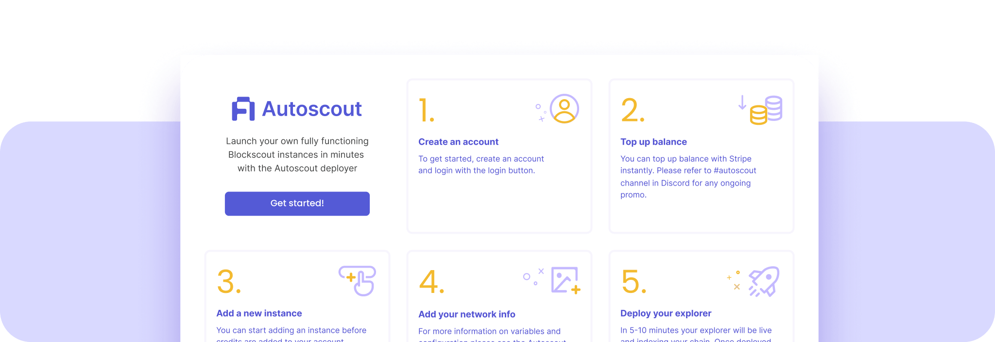 autoscout self service block explorer launch custom explorer