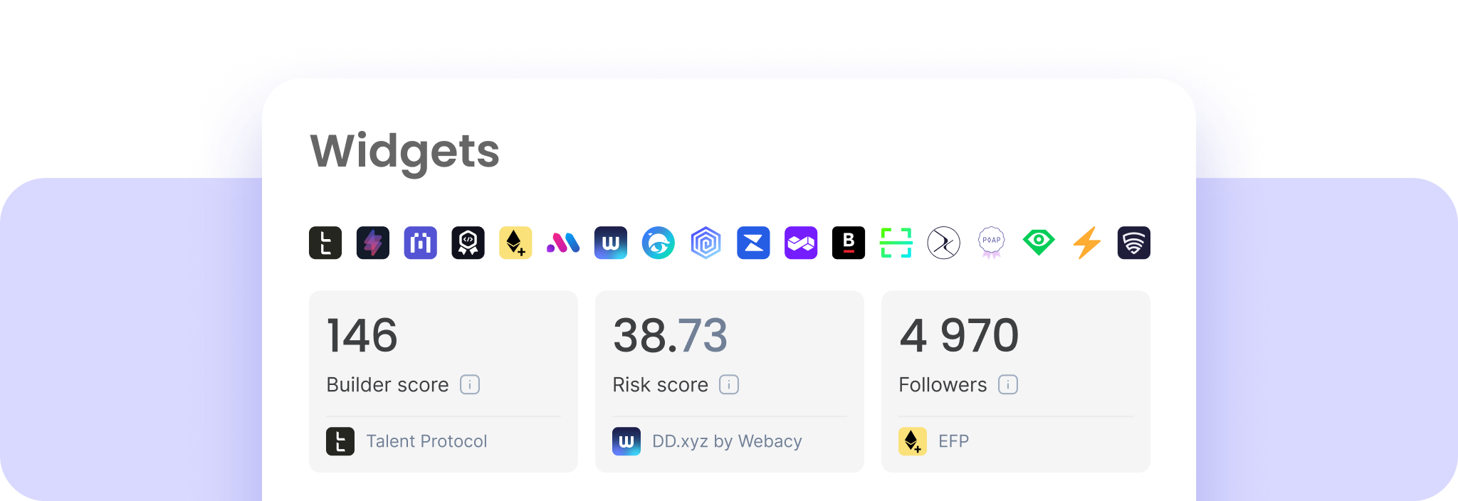Widgets and Onchain Context