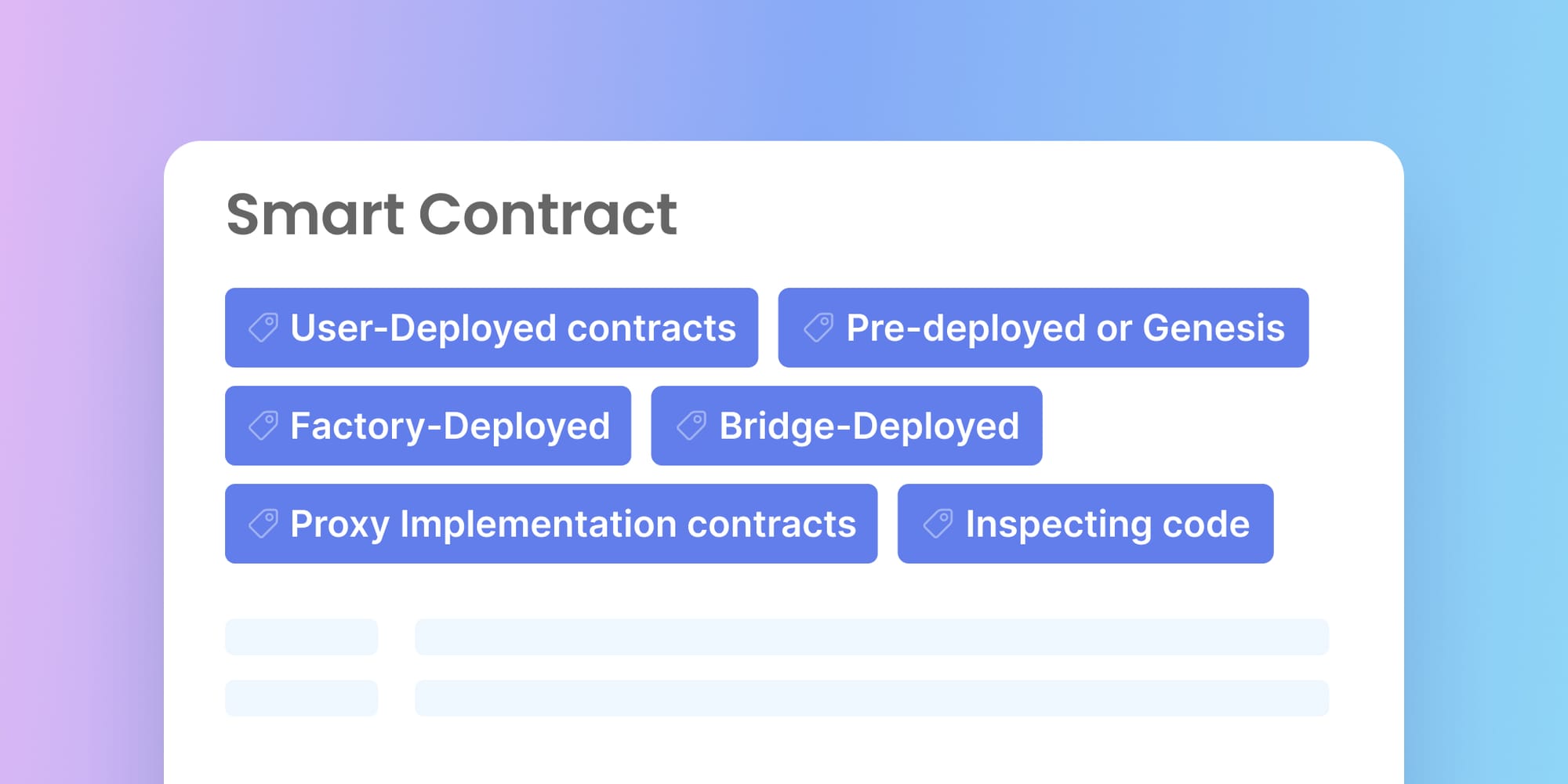 Smart contract analysis tools showing deployment, proxy, and factory patterns on Blockscout