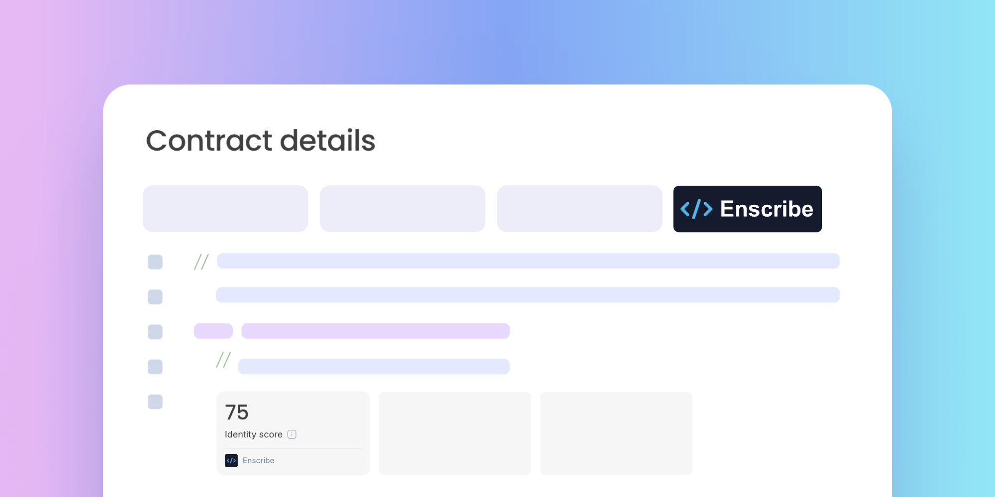 Enscribe widget blockscout block explorer smart contract identity