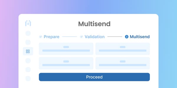 multisend app on eth send transactions reduce cost gas fees block explorer blockscout